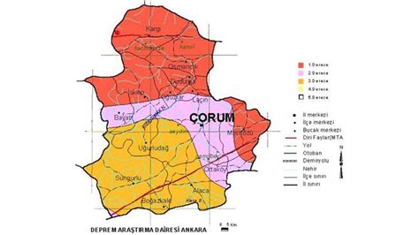 çorum deprem bölgesi mi